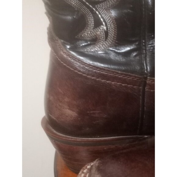 Ariat Crossfire Buckaroo Boots Mens 11 D Brown Leather Western 10006734 - Picture 13 of 15